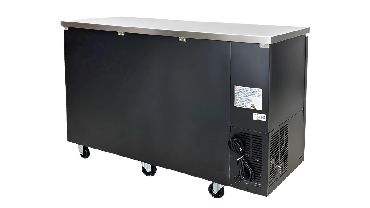 Black Glass Door Back Bar Cooler 15.8 Cu. ft. O5576