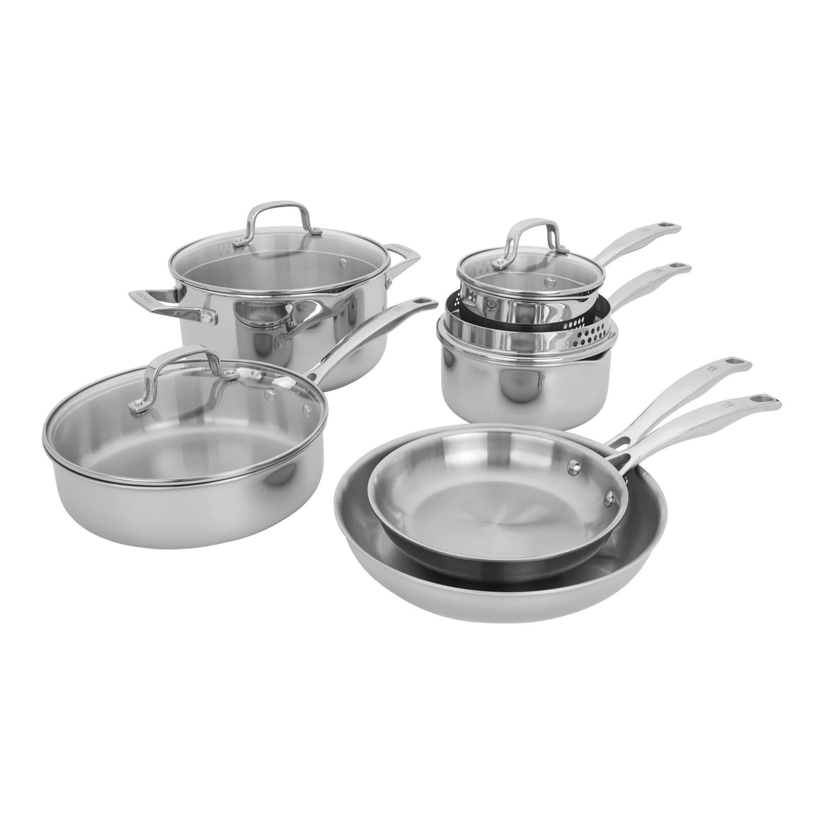 10pc Stainless Steel Cookware Set Z846