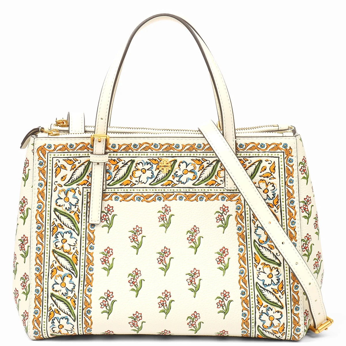 Pebbled Leather Small Double Zip Tote M475885