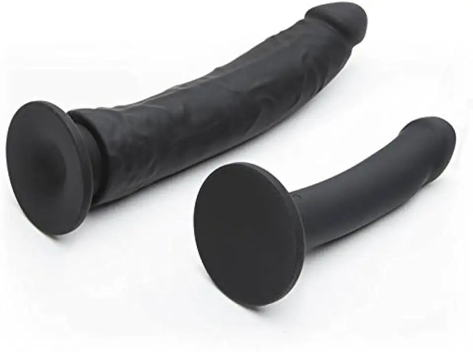 Black Silicone Strap On Dildo Harness Kit J274
