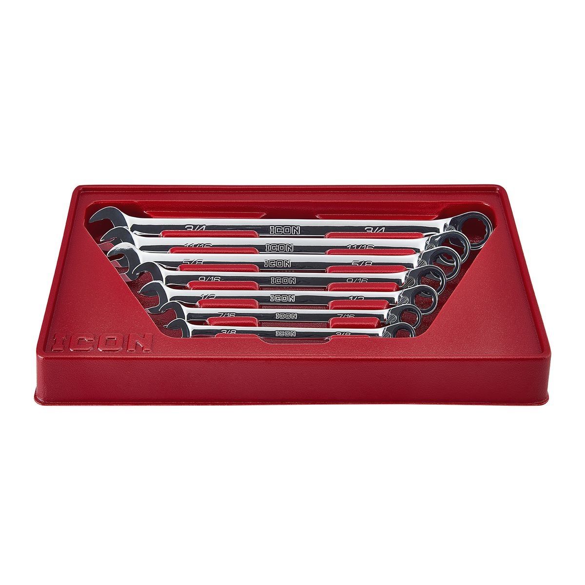 SAE Ratcheting Combination Wrench Set, 7-Piece D454806