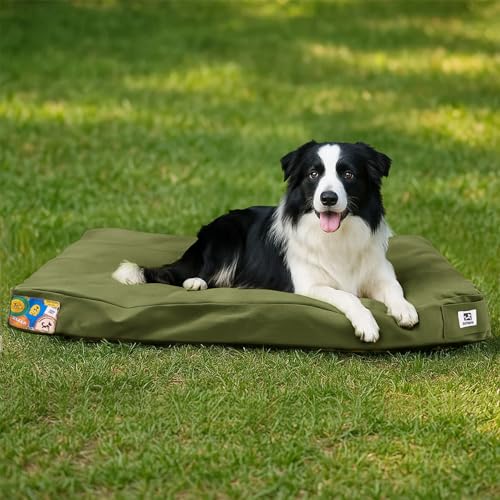 42-Inch Canvas Waterproof Washable Outdoor Dog Bed Z20859