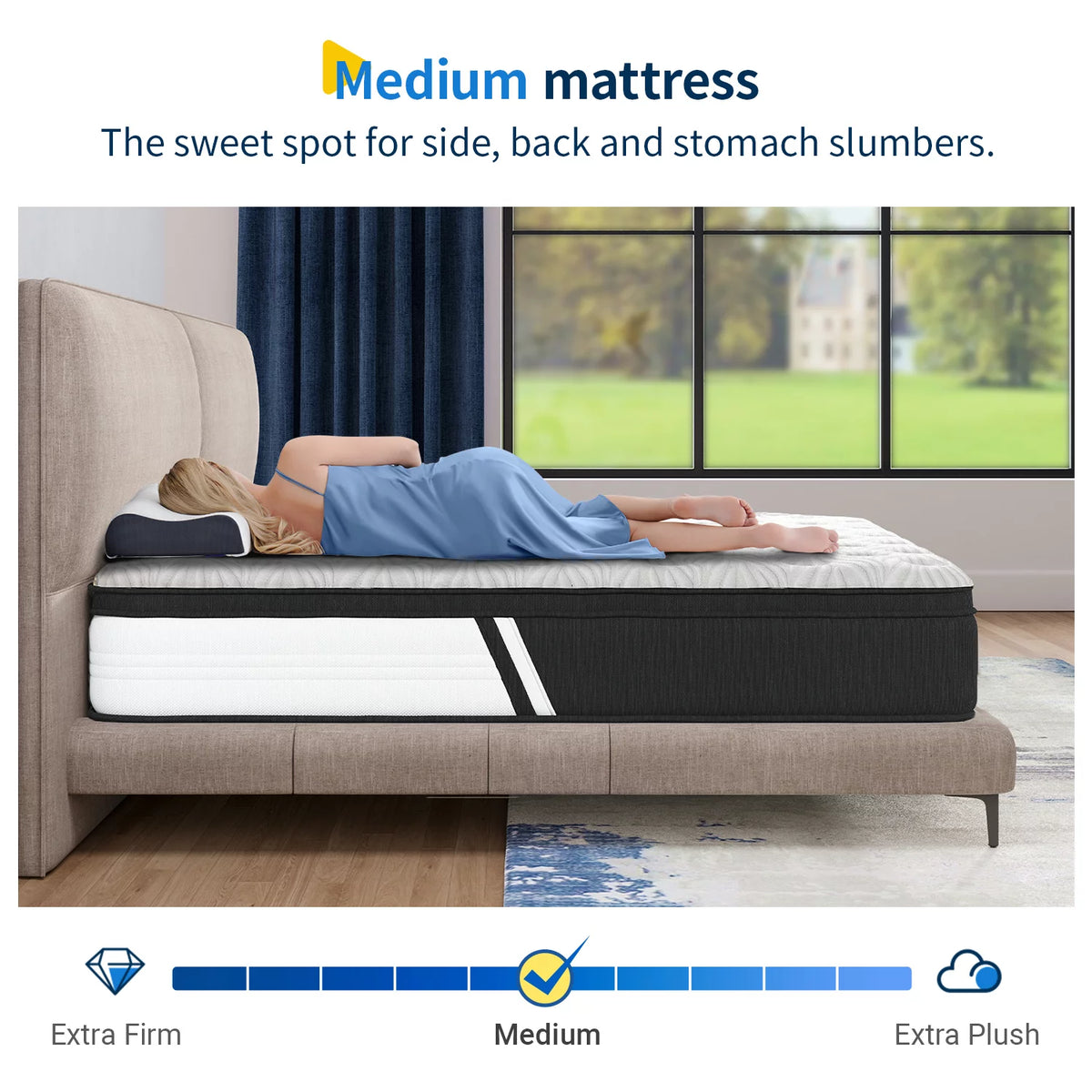 10'' Gel Memory Foam Queen Mattress E5675