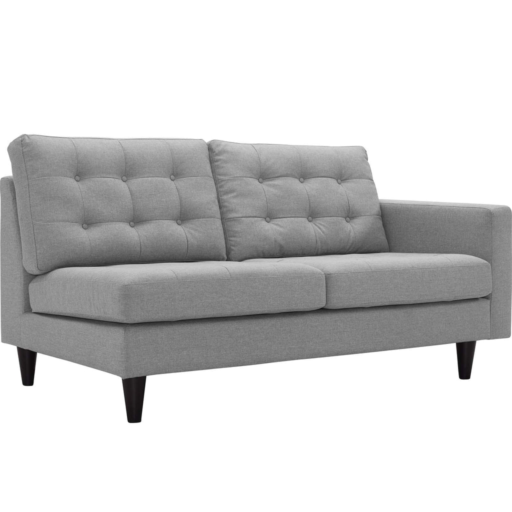 Light Gray Upholstered Fabric Sectional K3323