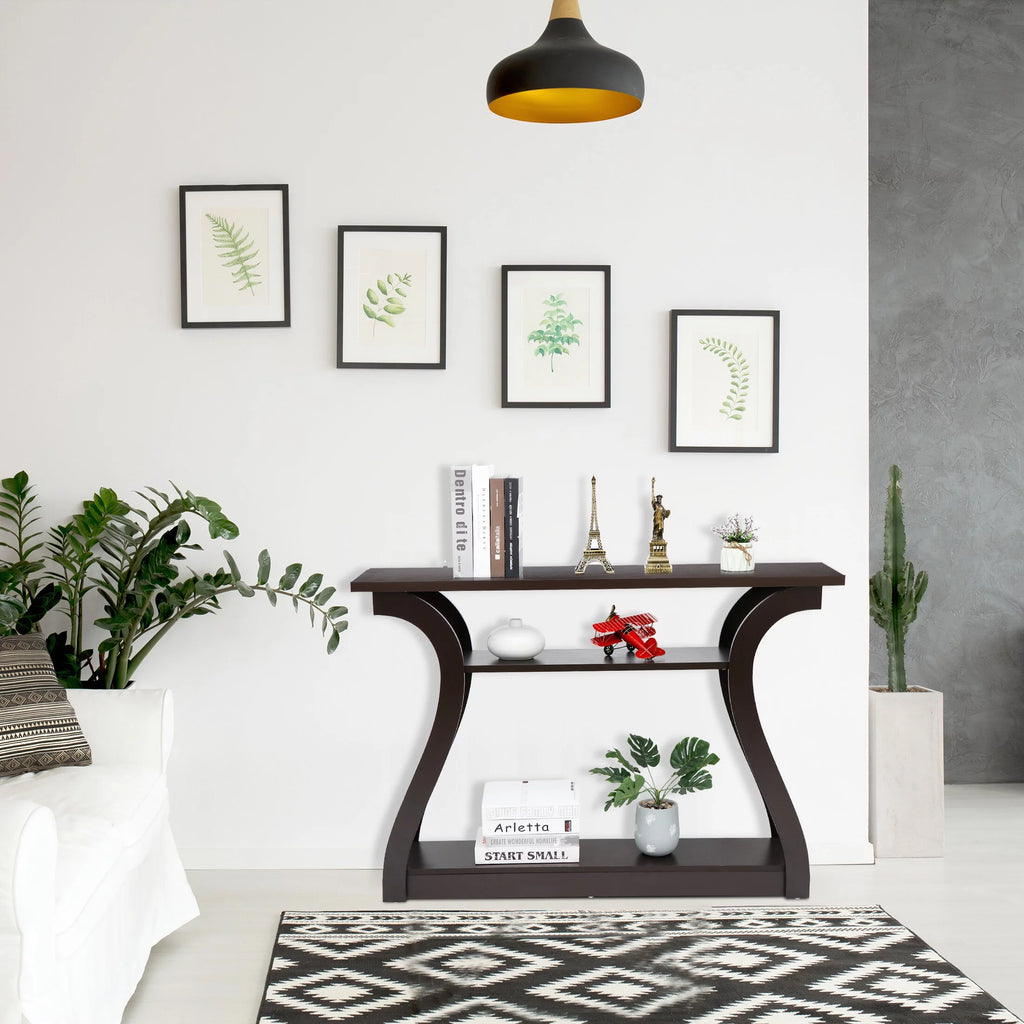 Brown Narrow Console Sofa Table X461661