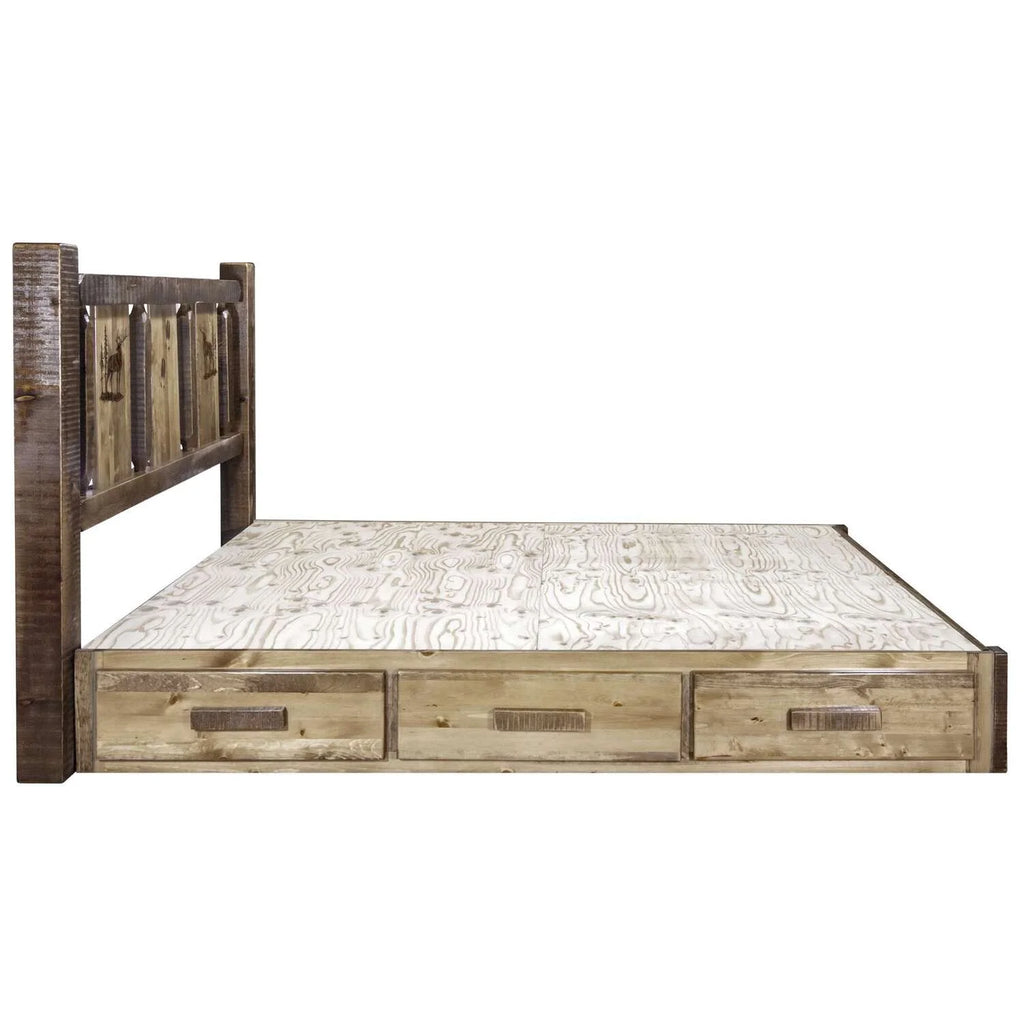 California King Platform Bed with Storage Z679528