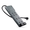 8 Outlet Surge Protector with 6 ft Cord, Black T9324