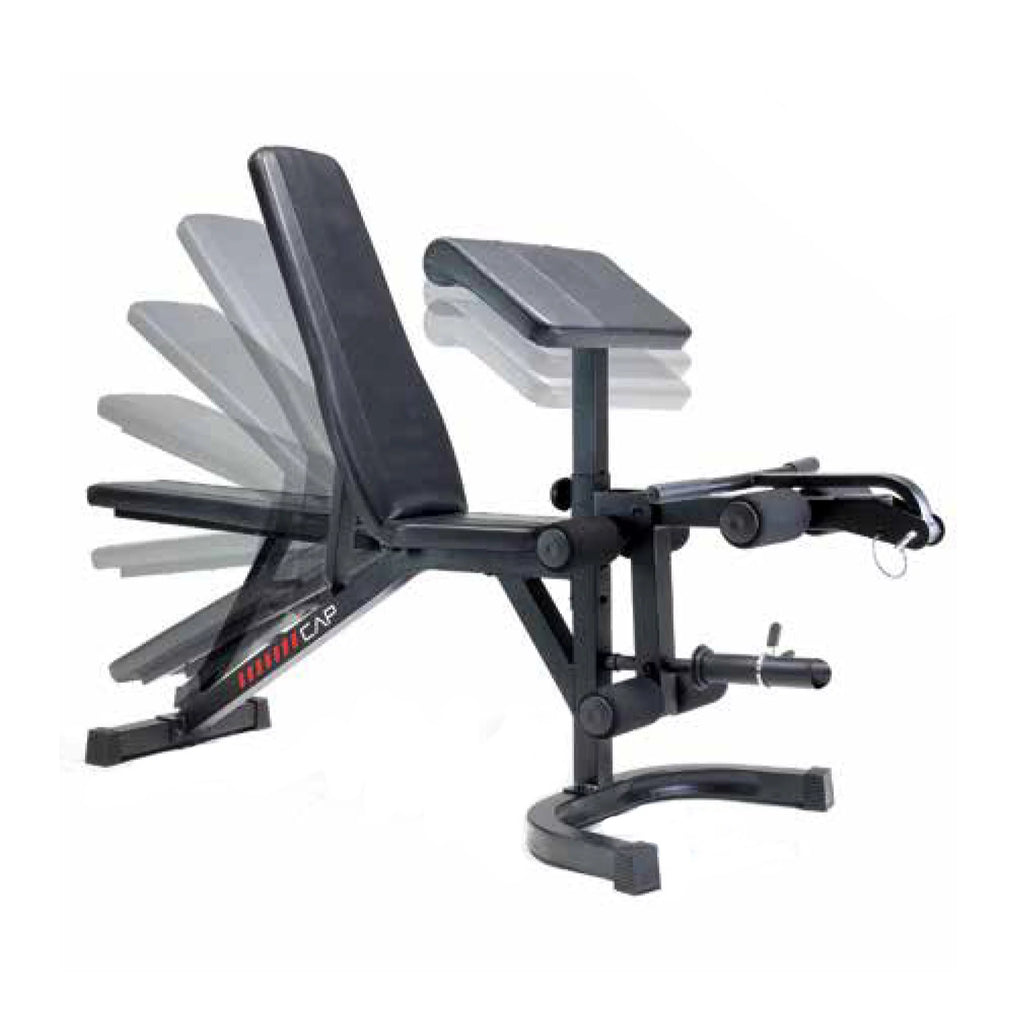 Adjustable Utility Weight Bench with Preacher Curl and Leg Press Attachment K272