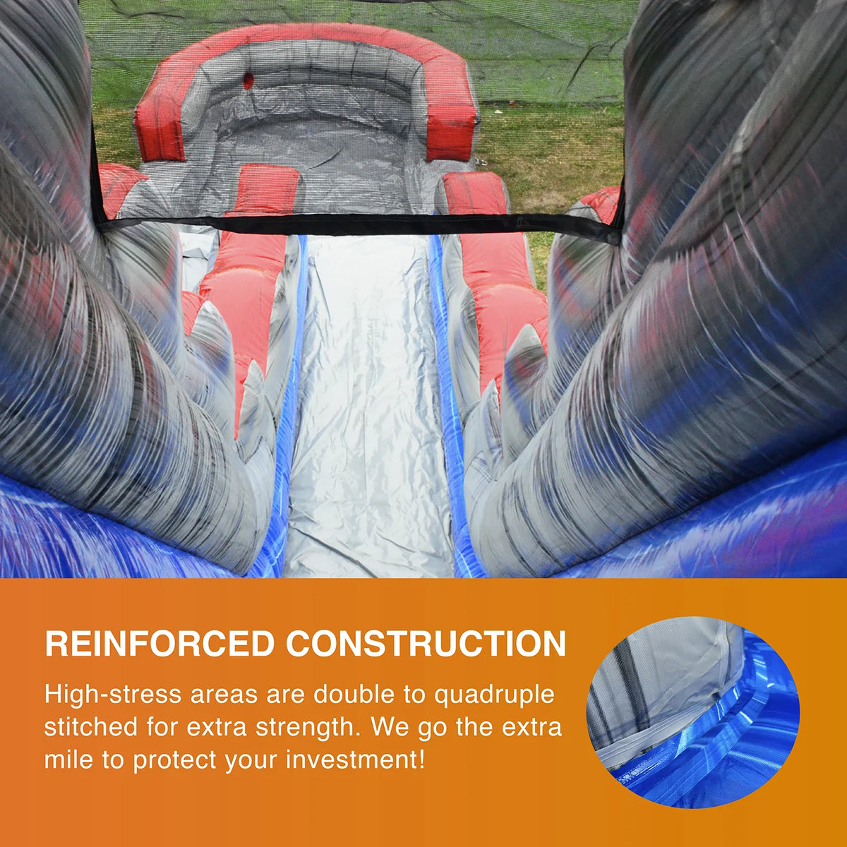 Inflatable Water Slide with Splash Pool A35719