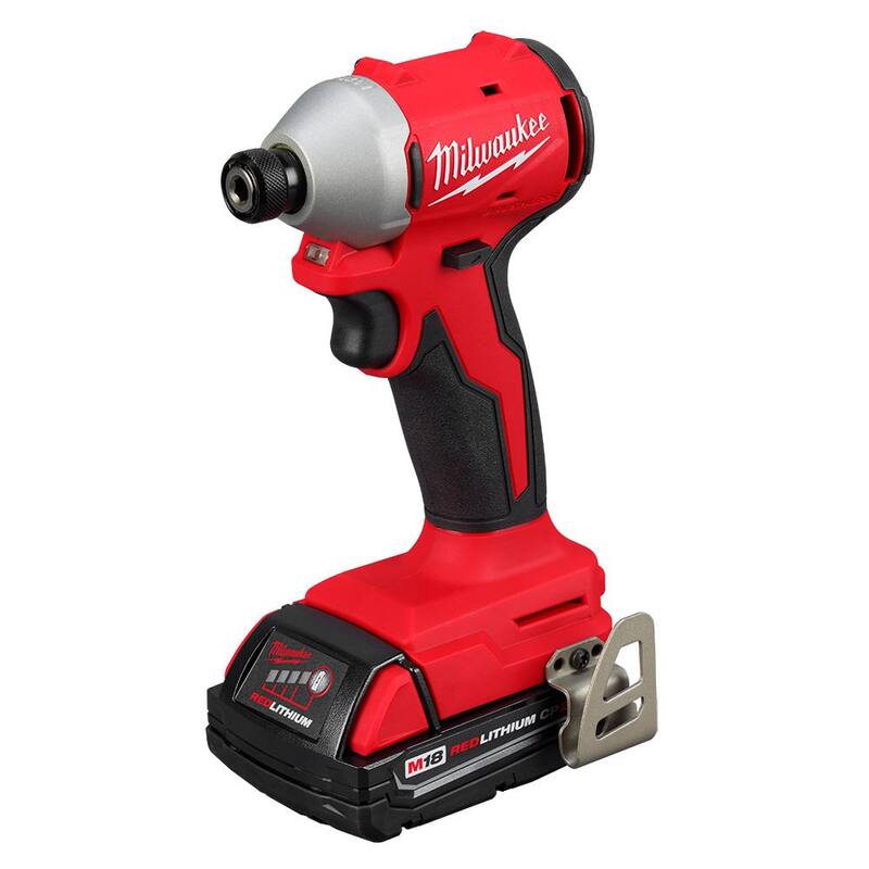 18V Brushless Cordless 1/4 in. Impact Driver Kit with 2.0 Ah Batteries and Charger N50735