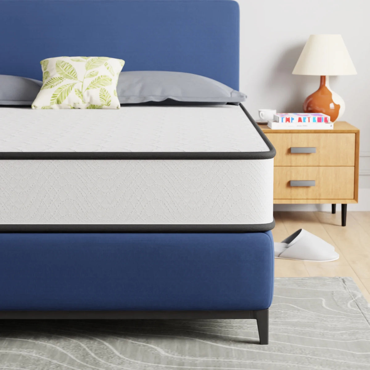 8 Inch Medium Firm Spring Full Size Mattress W303173