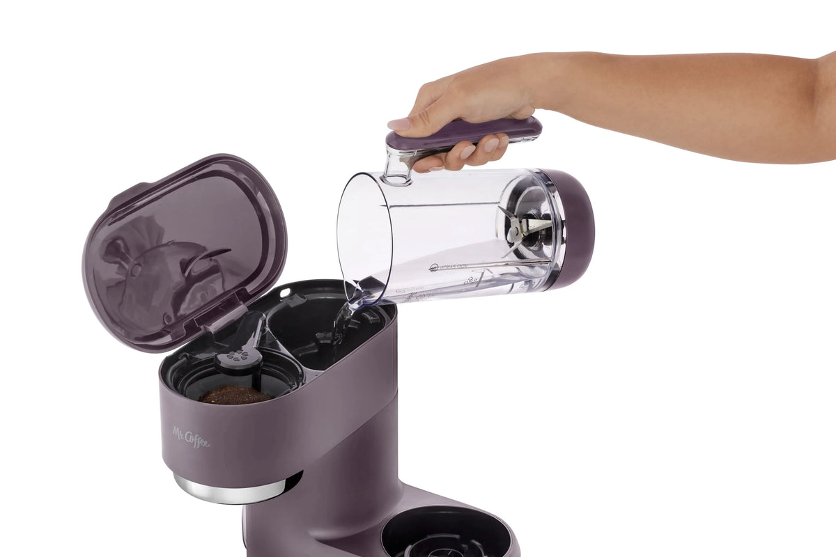 Single Serve Iced and Hot Coffee Maker and Blender V87588