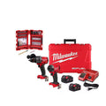 18-Volt Brushless Cordless Hammer Drill & Impact Driver Combo Kit with 50-Piece Bit Set L498591