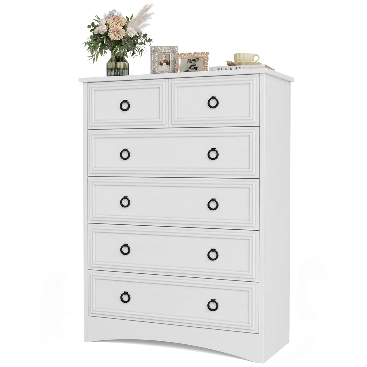 6 Drawer Wood Dresser Y887