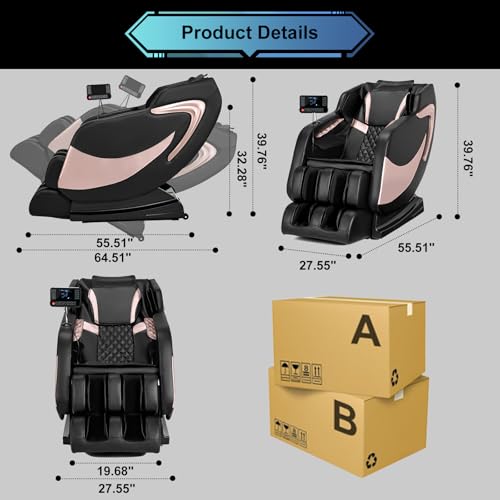 Zero Gravity Full Body Massage Chair with Shiatsu Heating Airbags Z6770
