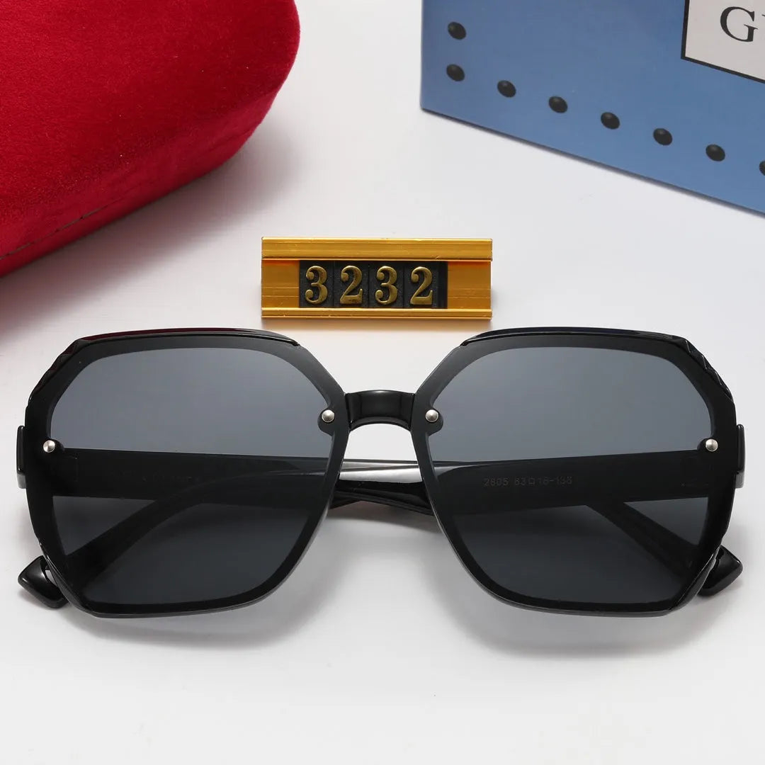 Fashion Double G Irregular Frame Polarized Sunglasses A77541