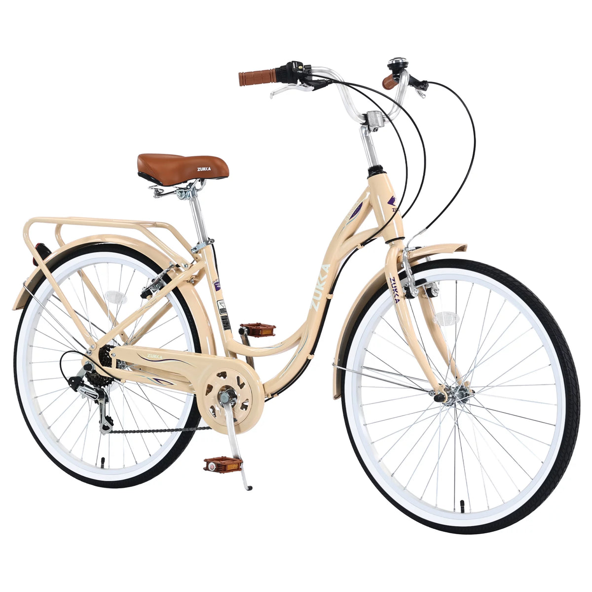 26 inch 7 speed Yellow Beach Cruiser Bike R144