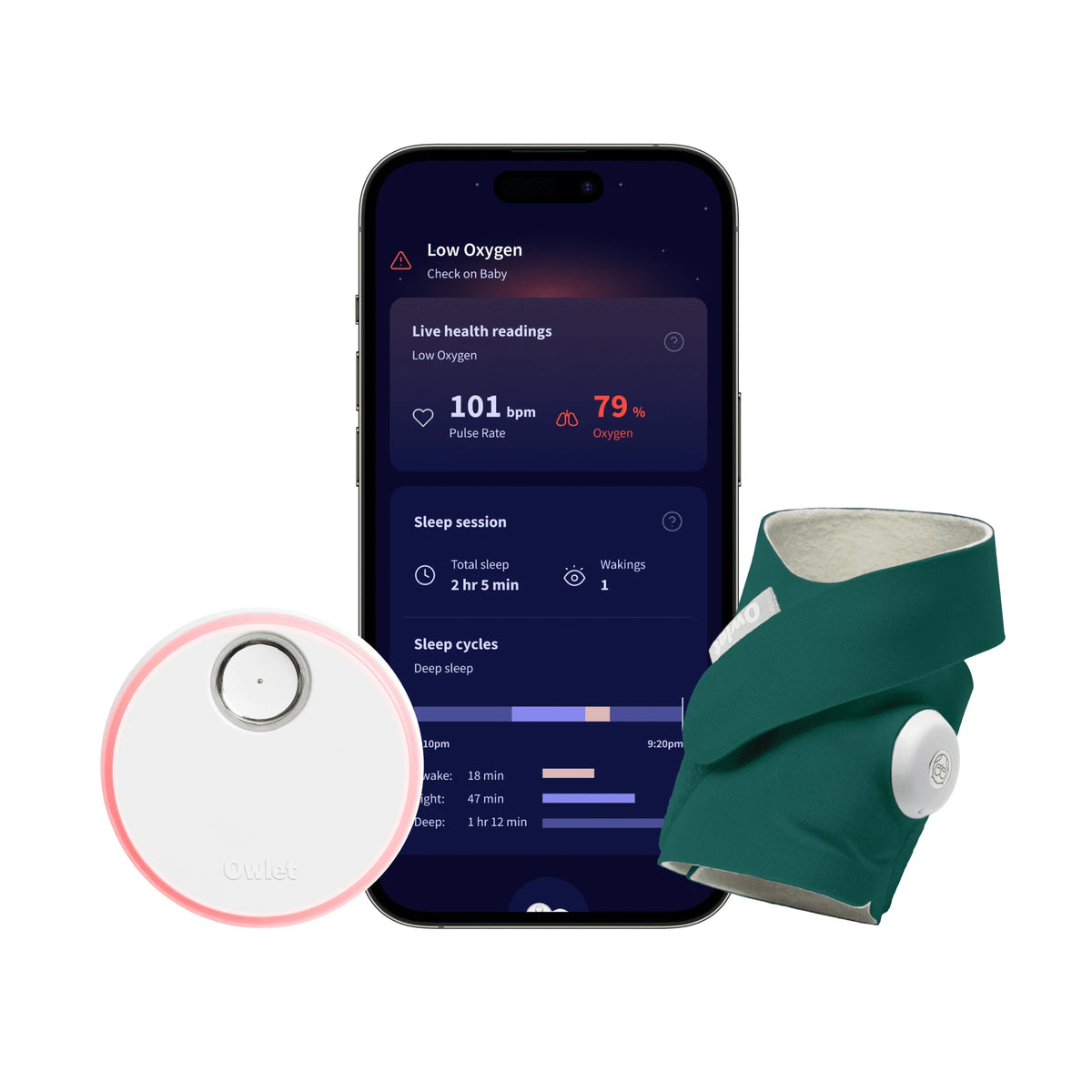 Smart Baby Monitor with Live Health Readings & Notifications E97754