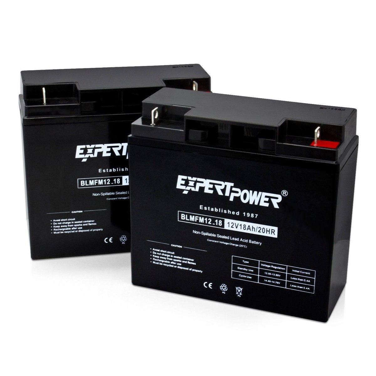 12 Volt 18 Ah SLA Battery 2 Pack U6578