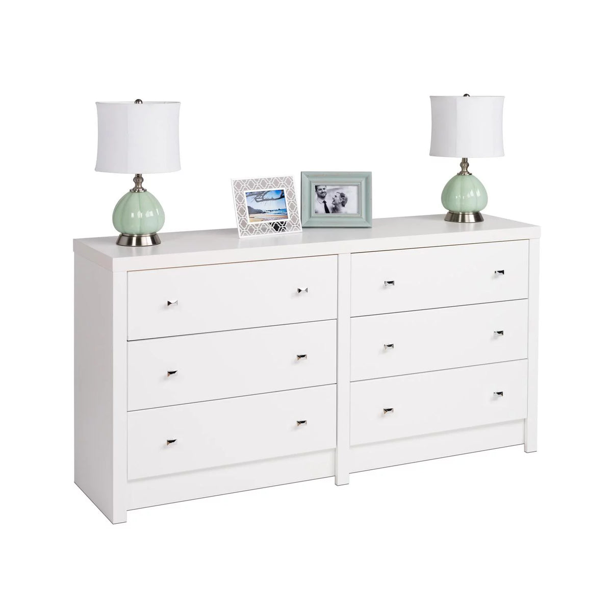 5 Drawer White Wooden Dresser M910