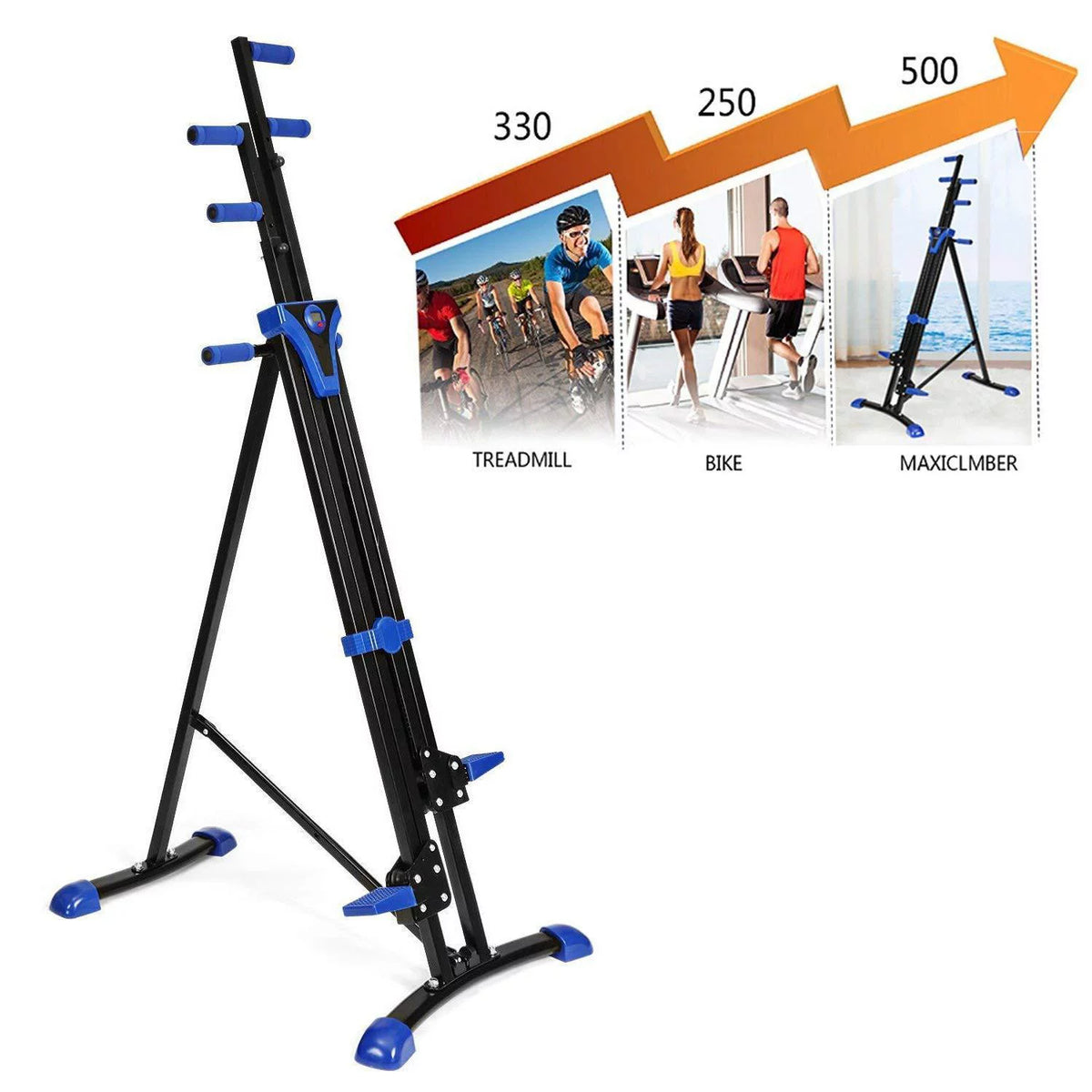 Vertical Climber and Folding Stair Stepper Machine X172882