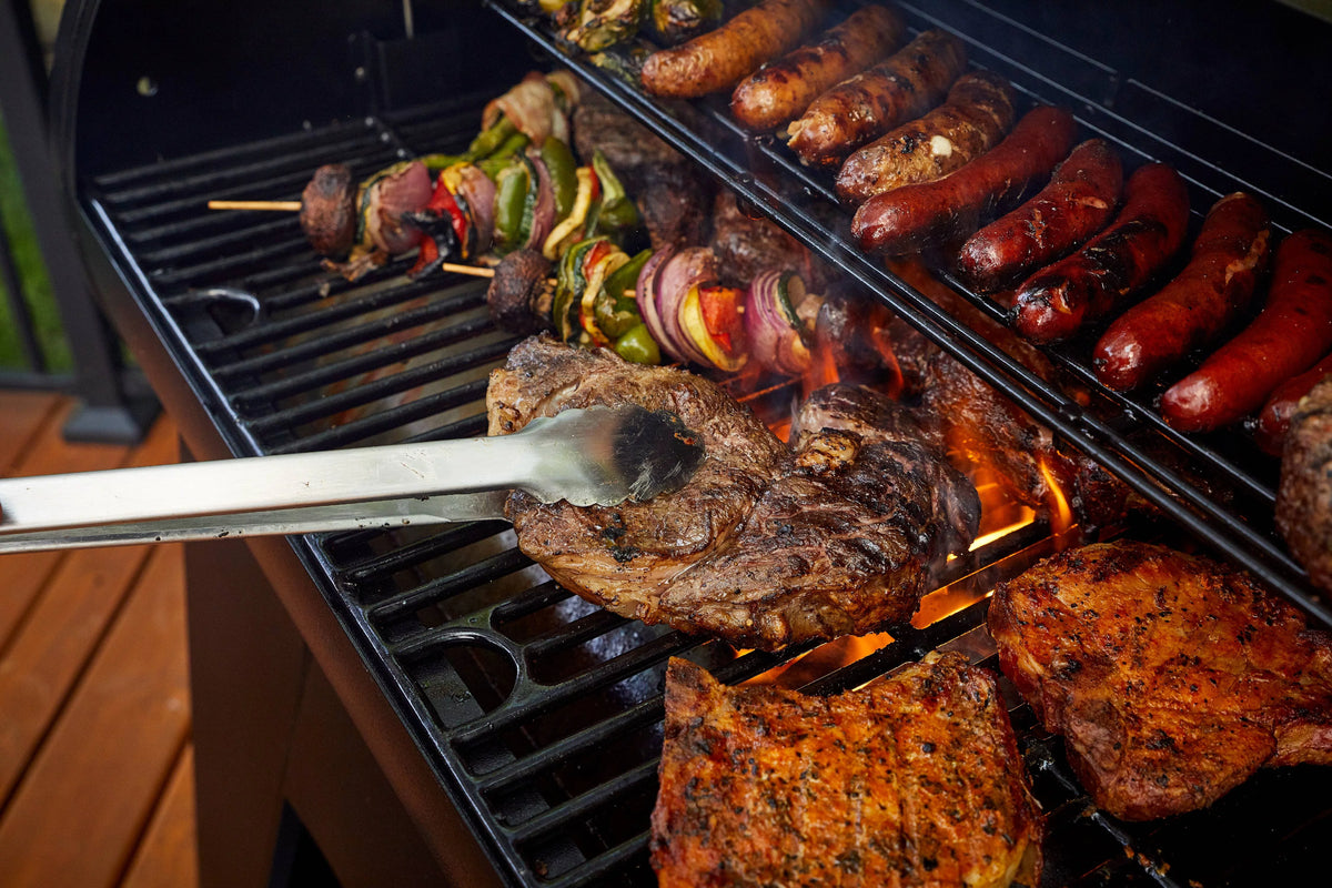 1000 Sq. in. Pellet Grill with Flame Broiler and Cooking Probe E471