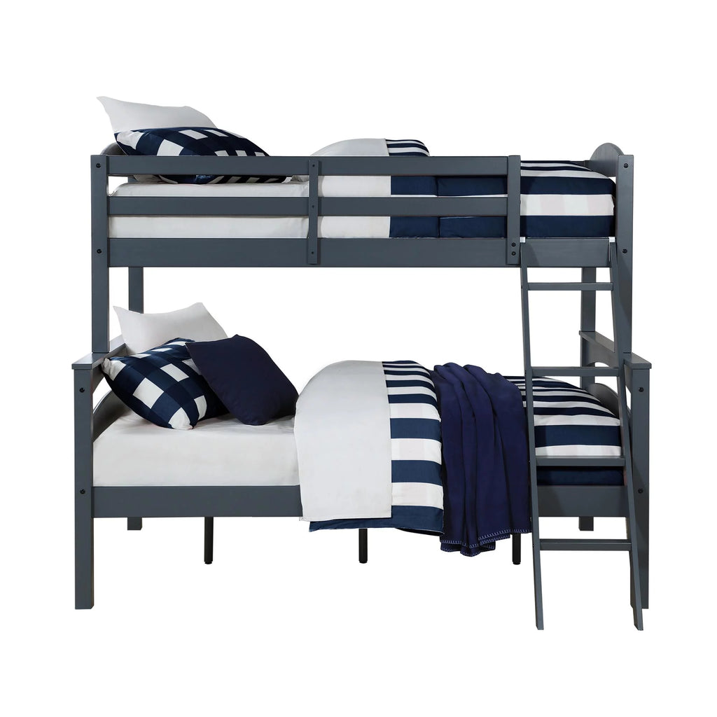 Gray Convertible Twin-Over-Full Bunk Bed I167608