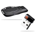 Wireless Keyboard USB Unifying Receiver Black J217