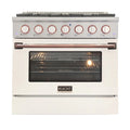 36 In. 5.2 cu ft. Propane Gas Range with White Door N412949