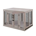 Dog Crate with Cushion and Tray C233591