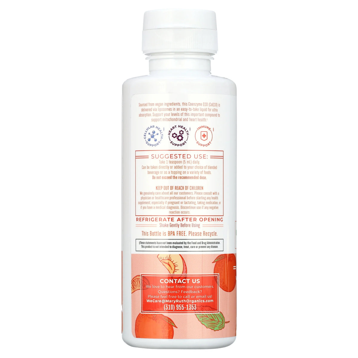 CoQ10 Liposomal Citrus Peach Flavor 7.6 fl oz E26531
