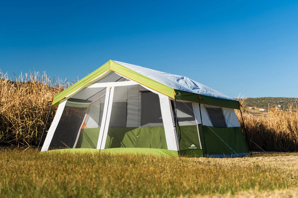 8-Person Cabin Tent with Screen Porch, Green L236431