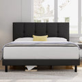 Queen Size Fabric Upholstered Platform Bed Frame E29204