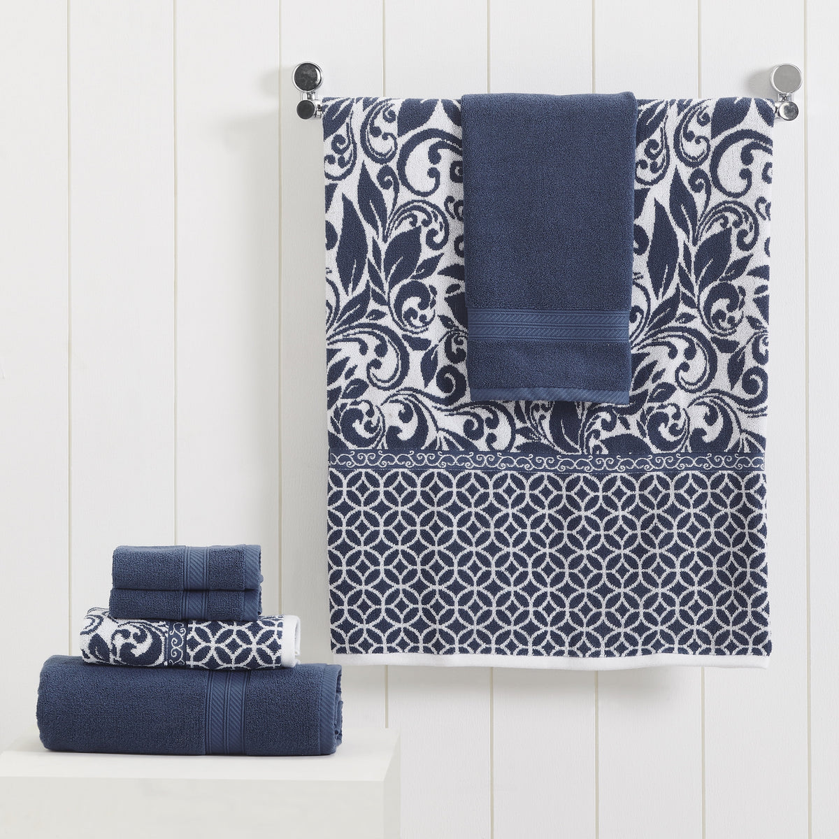 6-Piece Cotton Bath Towel Set G394