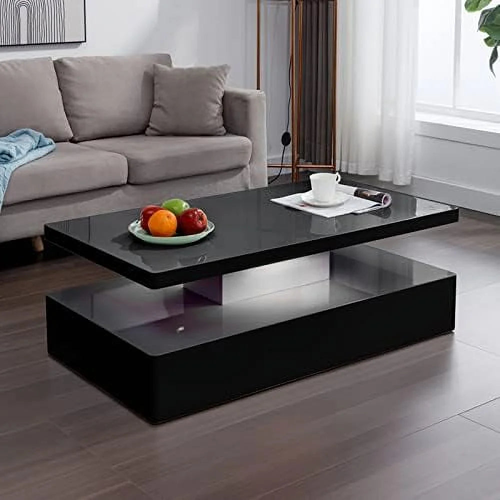 Modern LED Coffee Table with 12 Colors Lights H9629