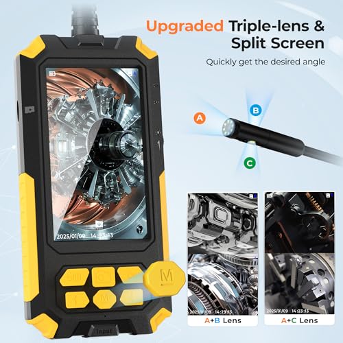 Endoscope Camera with Light, 32.8FT Industrial Borescope with 32GB Card R110019