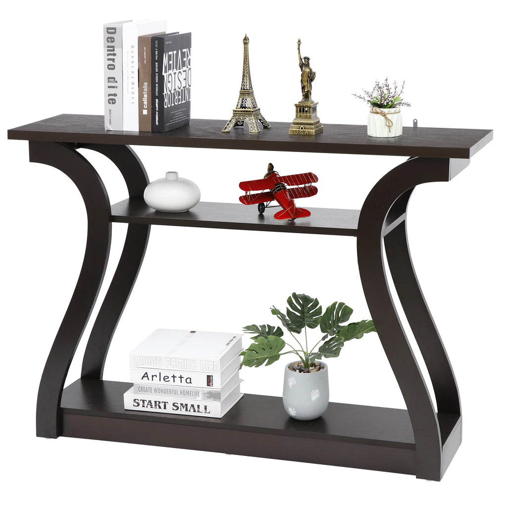 Brown Narrow Console Sofa Table X461661