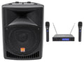 8" Powered Active PA Speaker with Dual Wireless Mics J26225