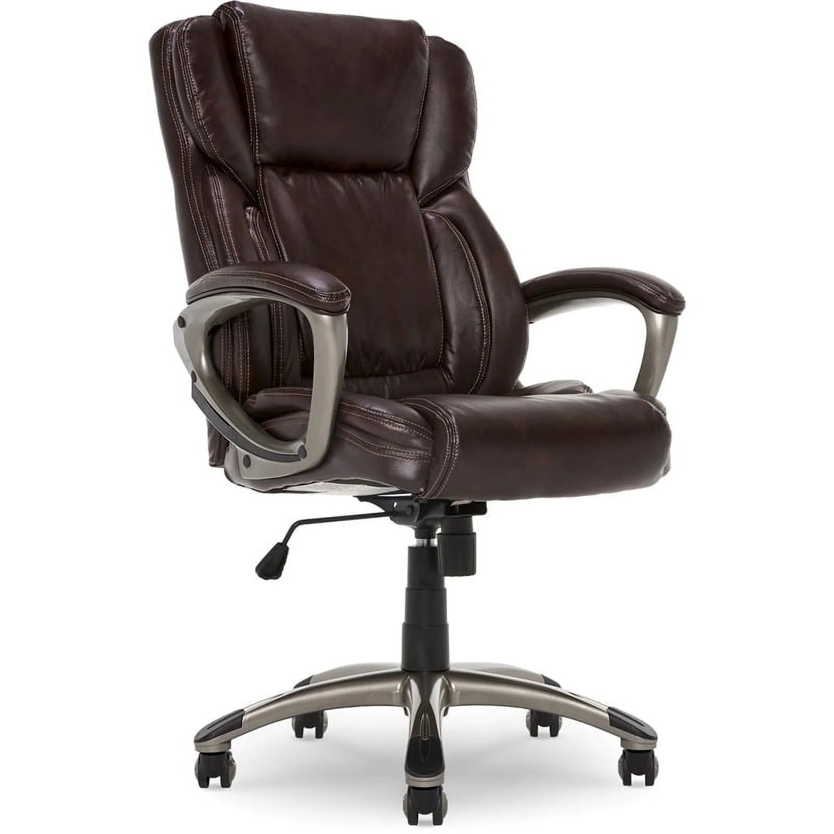 Brown Faux Leather Executive Office Chair S764