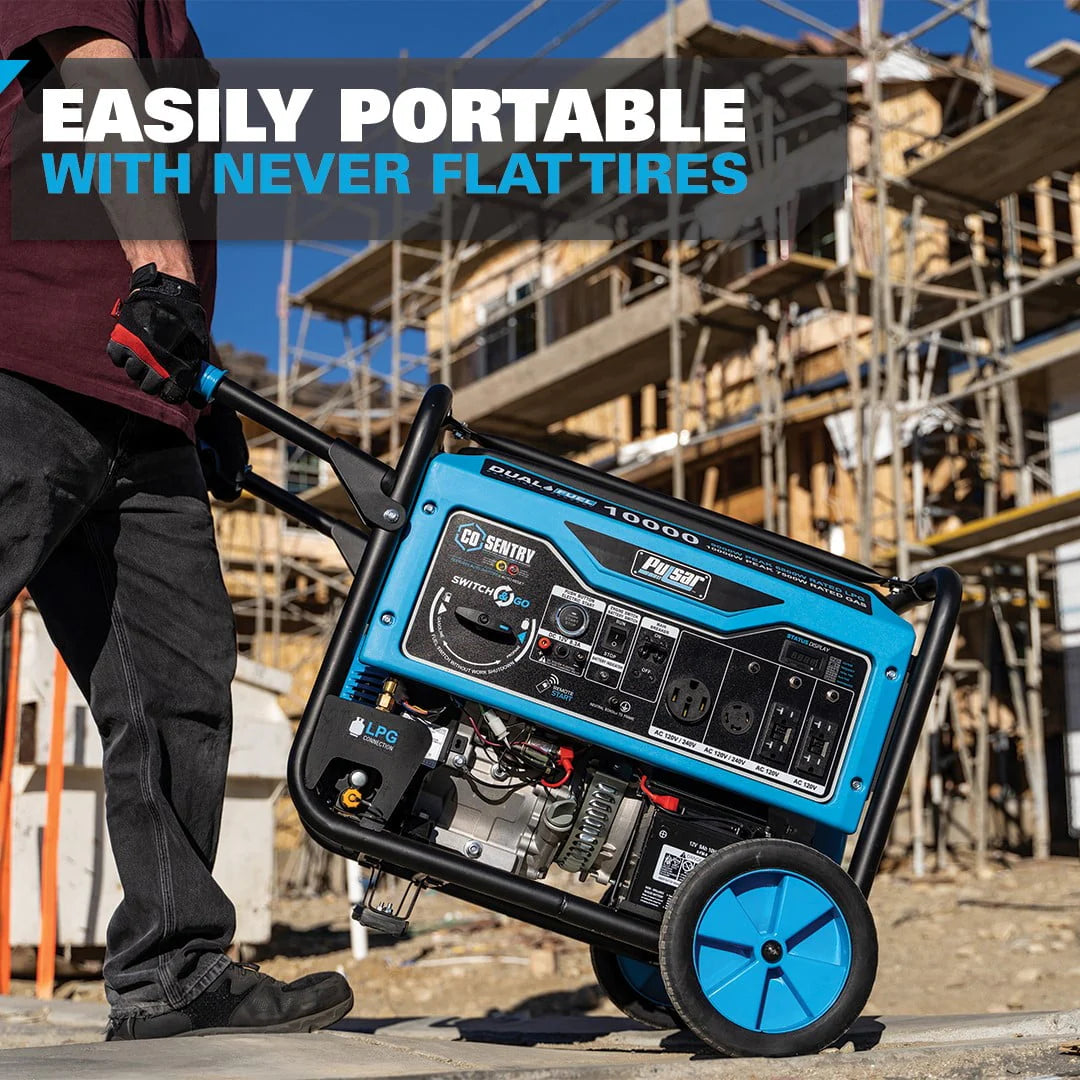 10,000 Watt Dual Fuel Portable Generator with Remote Start S7136