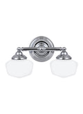 2 Light Chrome Wall Bath Light H743180