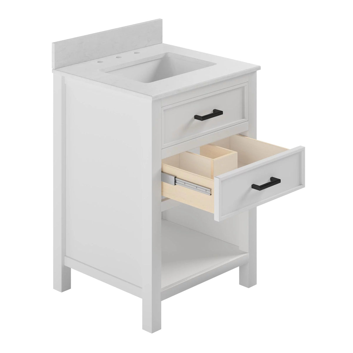 24 Inch Bathroom Vanity with Ceramic Sink A9751
