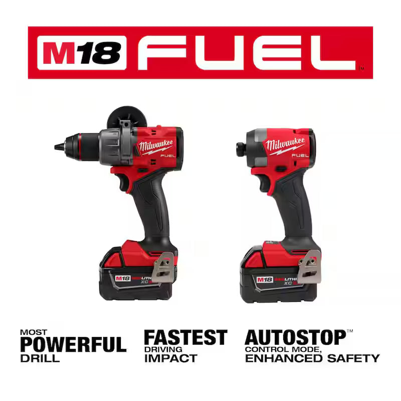18-Volt Brushless Cordless Hammer Drill & Impact Driver Combo Kit with 50-Piece Bit Set L498591