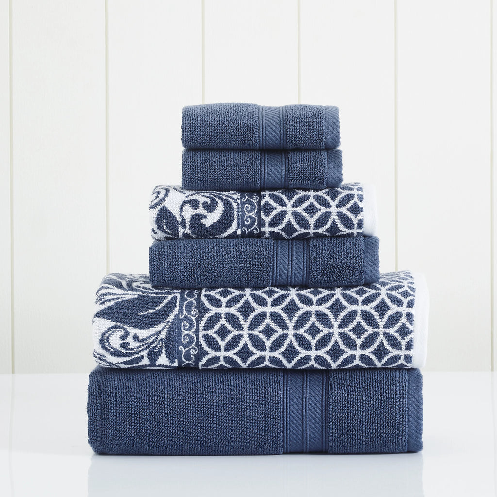 6-Piece Cotton Bath Towel Set G394