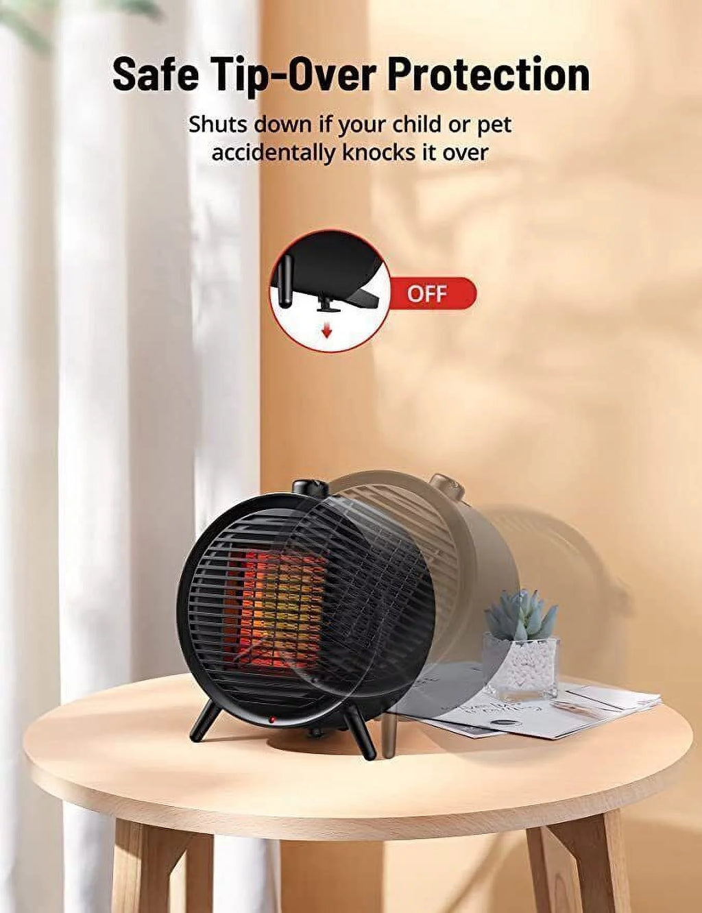 1500W Portable Electric Space Heater R363