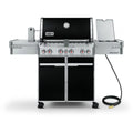 Black Natural Gas Grill with Rotisserie E646