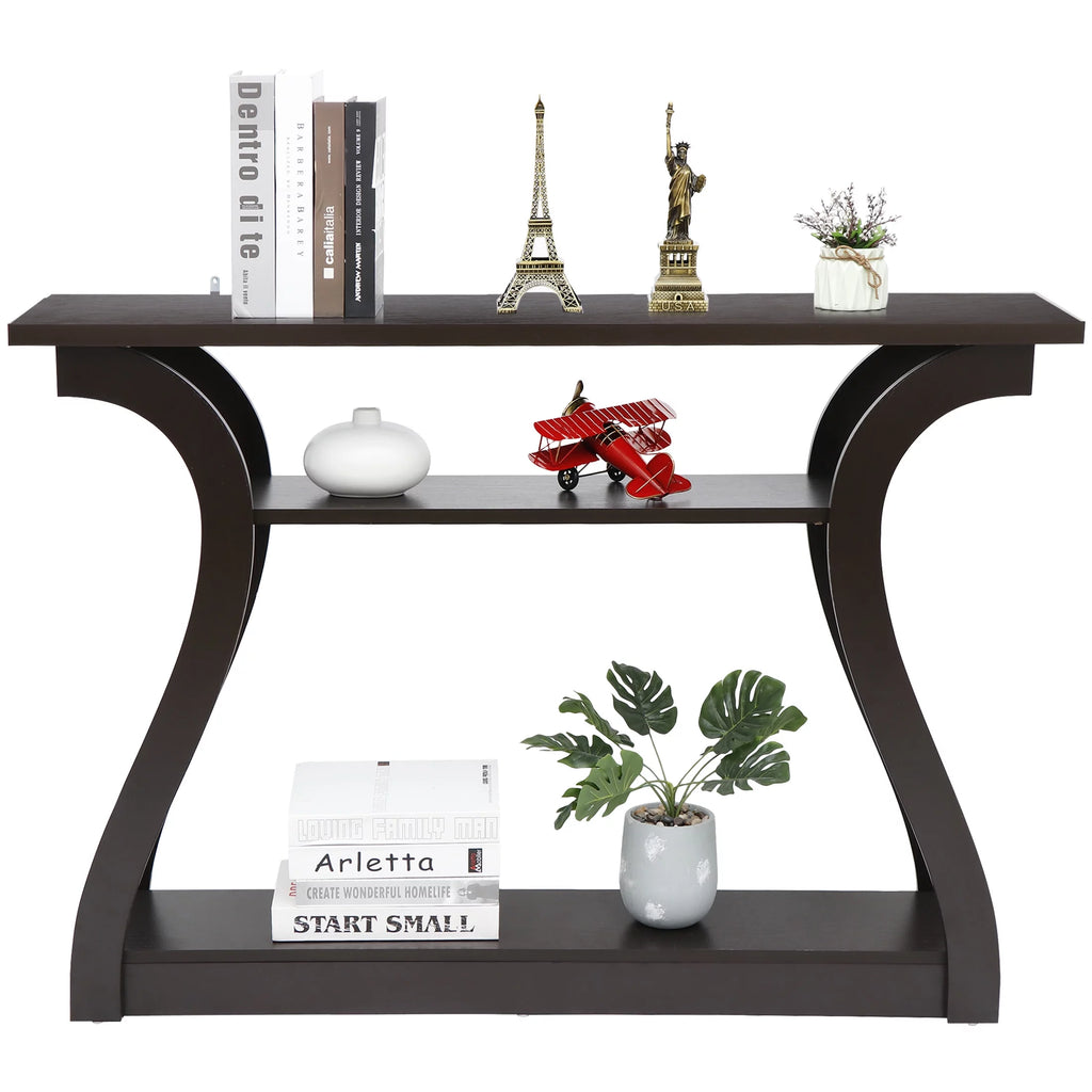 Brown Narrow Console Sofa Table X461661