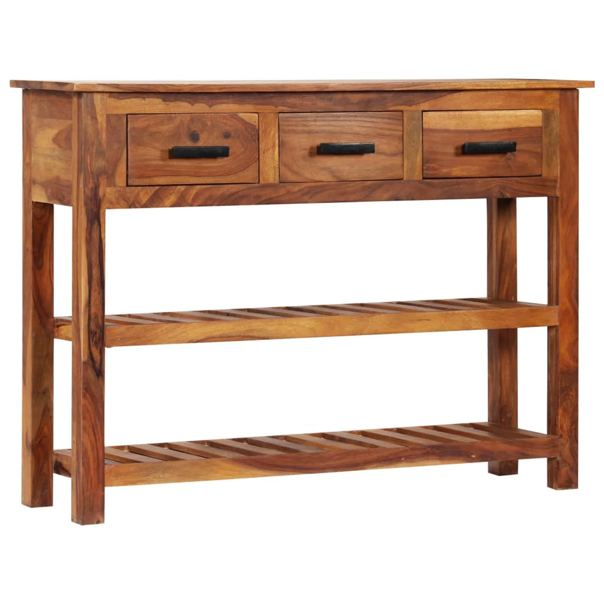 Solid Acacia Wood Sideboard with 3 Drawers K920