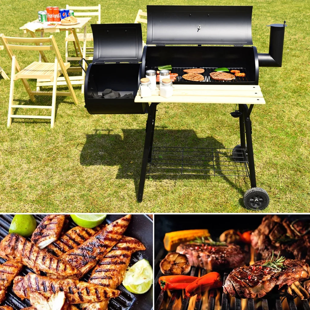 Outdoor Charcoal BBQ Grill Smoker R485165