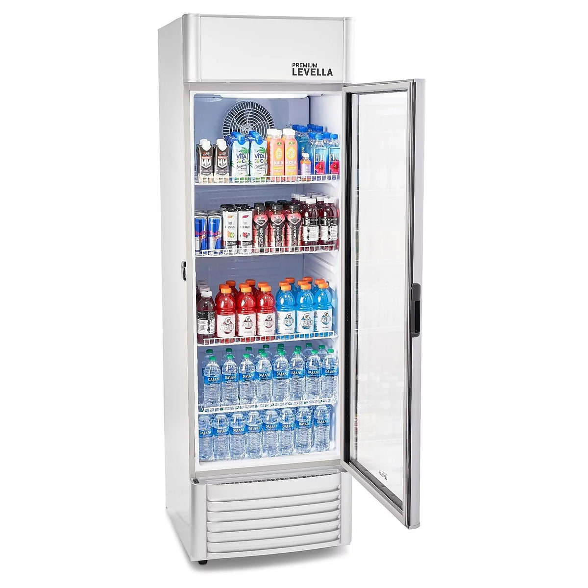 9.0 cu. ft Single Door Commercial Refrigerator Beverage Cooler in Silver W8809